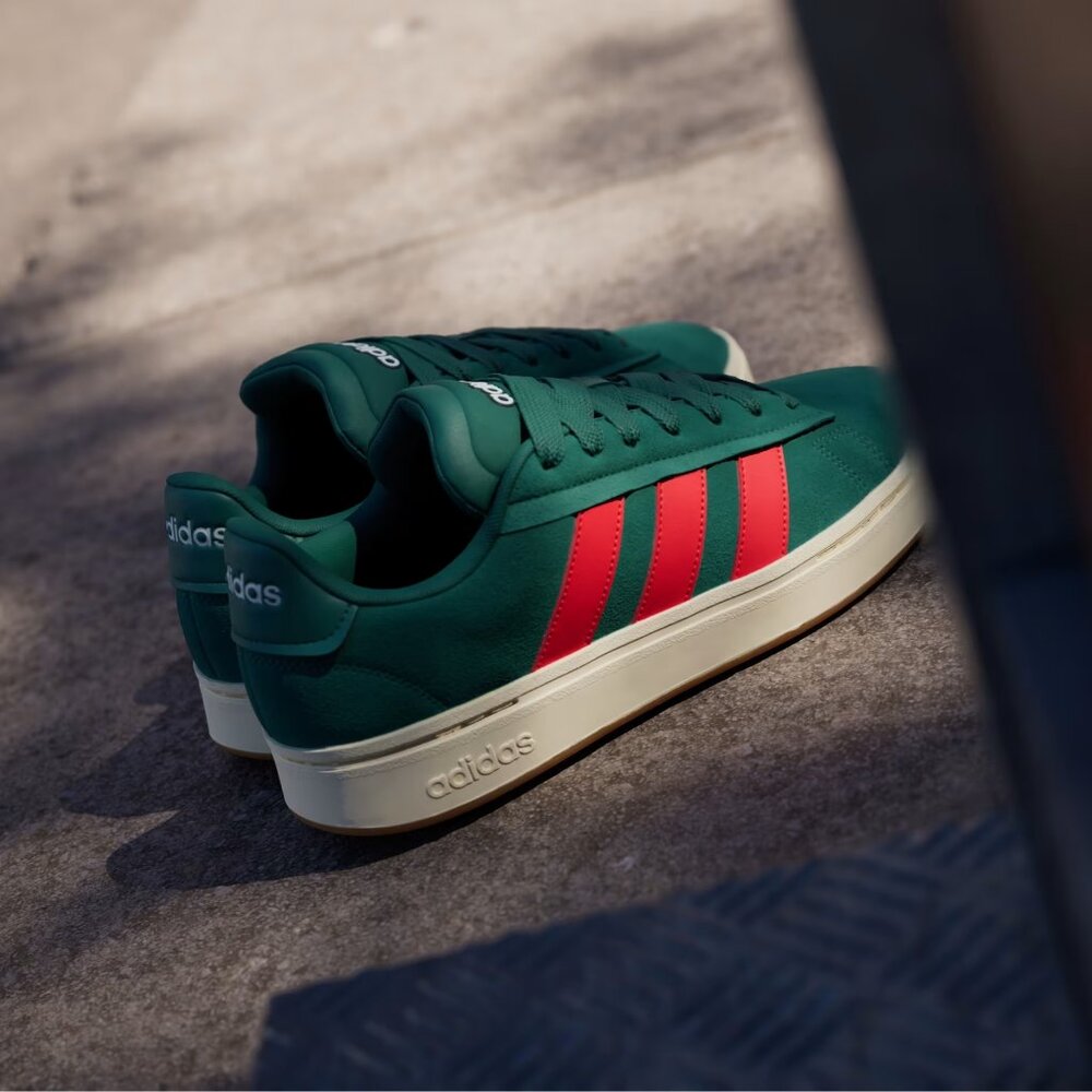 adidas Grand Court Alpha 00s Lifestyle Sportwear Retro Suede Foam Trainer JI1713 - Picture 5 of 11